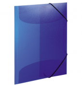 Sammelmapp Transluzent -Designserie 19507, A4 dunkelblau transluzent, 0,4cm - 2cm F&uuml;llh&ouml;he, Polypropylen (PP)