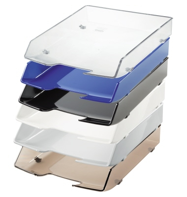 Briefablage WAVE EXCLUSIV 1028-12, A4/C4, wei&szlig;, Polystyrol stapelbar