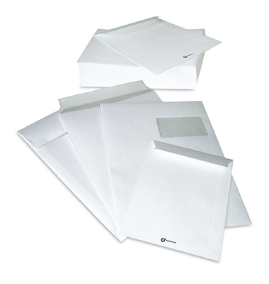 Versandtaschen Securitex Expander 00014220, C4, mit Fenster, haftklebend, 130g, weiß