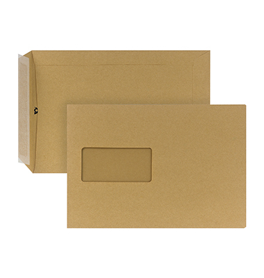 Versandtaschen Posthorn 05440336, C5, mit Fenster, haftklebend, 90g, braun