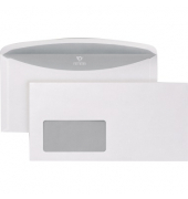 Kuvertierhüllen 3000 02526177, Din Lang+ (C6/5), 229x114mm, mit Fenster, nassklebend, 75g, weiß