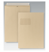 Versandtaschen Posthorn 05270346, C4, mit Fenster, haftklebend, 110g, braun