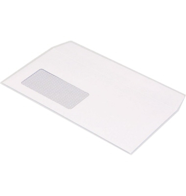 Briefumschlag TopSTAR 03002462, Din Lang, mit Fenster, haftklebend, 100g, weiß Briefumschlag TopSTAR 03002462, Din Lang, mit Fenster, haftklebend, 100g, weiß