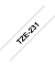 P-touch Schriftband TZe-231CIV 12mm x 8m schwarz/weiß laminiert selbstklebend