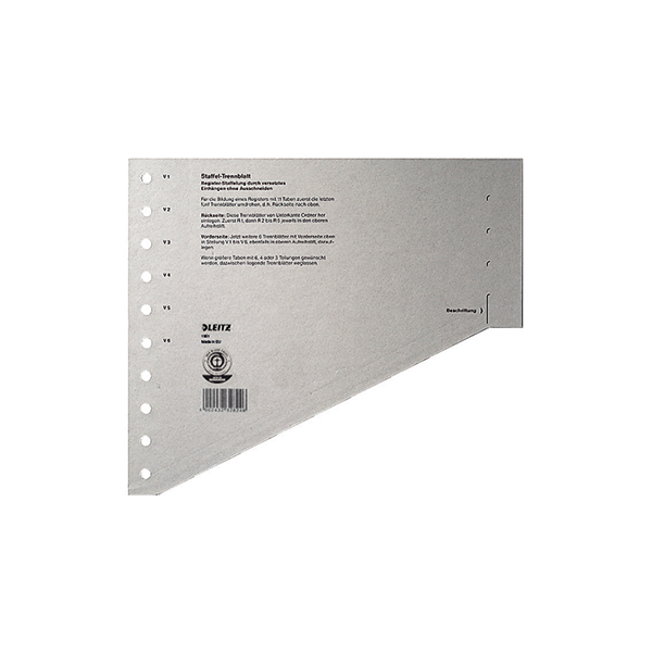 4002432473823 - Staffel-Trennblätter 1651 1651-00-85 grau 200g  4002432473823 100 Stück