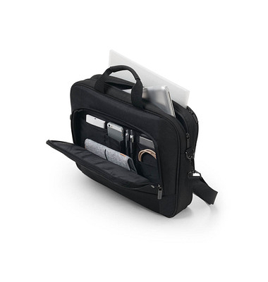 DICOTA Laptoptasche Eco Top Traveller BASE Kunstfaser schwarz D31671-RPET bis 44,0 cm (17,3 Zoll)