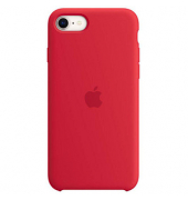 Apple Silikon Case Handy-Cover für Apple iPhone 7, iPhone 8, iPhone SE 2. Gen (2020), iPhone SE 3. Gen (2022) rot