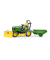 bruder John Deere Sitzrasenmäher mit Anhänger 62104 Spielzeugauto