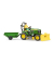 bruder John Deere Sitzrasenmäher mit Anhänger 62104 Spielzeugauto