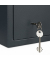 Tresor 10027255_709 6 l 2,8kg grau mit Doppelbartschloss Stahl