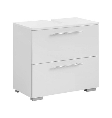MÖBELPARTNER Waschbeckenunterschrank Carlos weiß 60,2 x 35,0 x 59,1 cm
