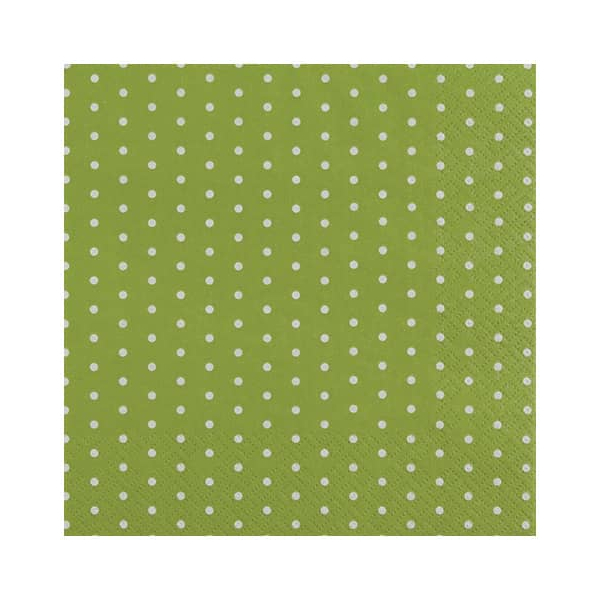 4022664228534 - Motivserviette 33x33cm Pünktchen hgrün 4022664228534 HOME F 4022664228534 - Motivserviette 33x33cm Pünktchen hgrün 4022664228534 HOME F