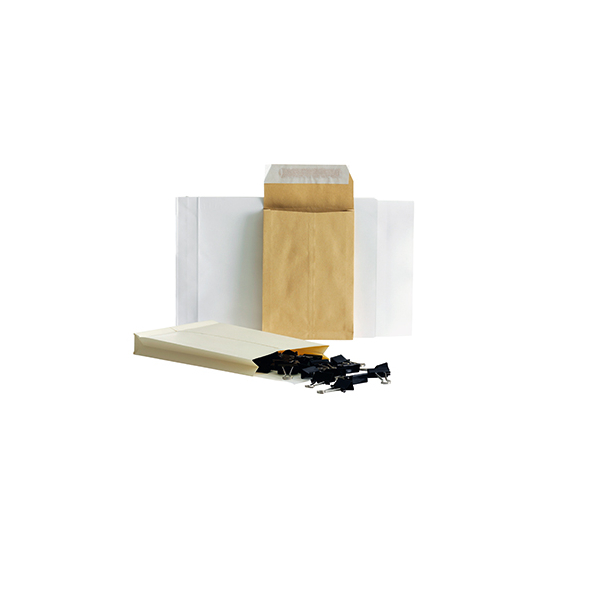 4040134050423 - Faltentaschen Posthorn 00480329 B4 ohne Fenster 40mm-Falte haftklebend 130g braun 4040134050423 200 Stück