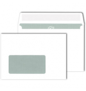 Briefumschlag 30005378 C6,mit Fenster mit Fenster haftklebend 80g weiß