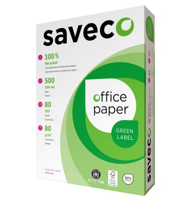 Recyclingpapier Green Label 100000007 A3 80g weiß 80er Weiße 