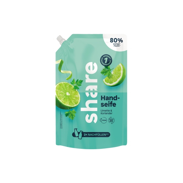 4260556679501 - Flüssigseifen H-01-13-02 Limette & Koriander 500 ml Nachfüllbeutel 4260556679501 500 Milliliter