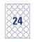 Etiketten L3415-10 weiß 40,0 x 40,0 mm