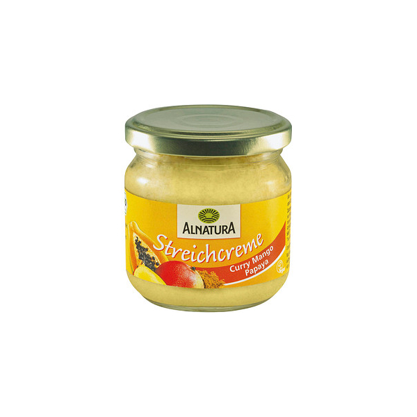 4104420046023 - Curry Mango Papaya Bio-Brotaufstrich 4104420046023 ALNATURA 180 Gramm 4104420046023 - Curry Mango Papaya Bio-Brotaufstrich 4104420046023 ALNATURA 180 Gramm