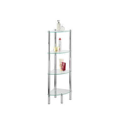 Badregal Yago silber 30,0 x 30,0 x 104,0 cm