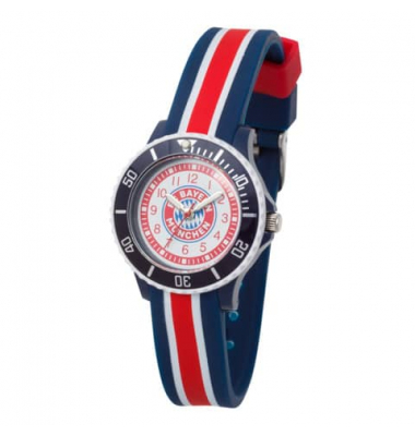  Armbanduhr 25961, rot/wei&szlig;/blau, rund, analog