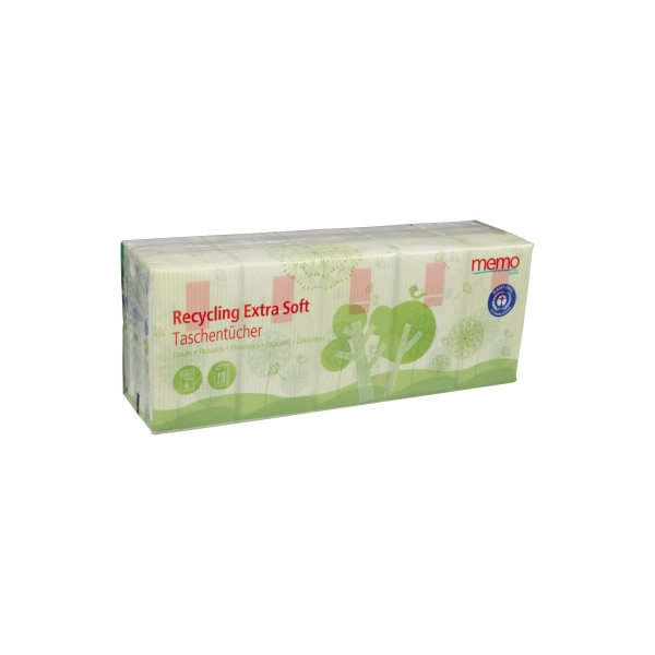 4039468006039 - Taschentücher H1055 Recycling Extra Soft 4-lagig 20x21cm 4039468006039 150 Stück