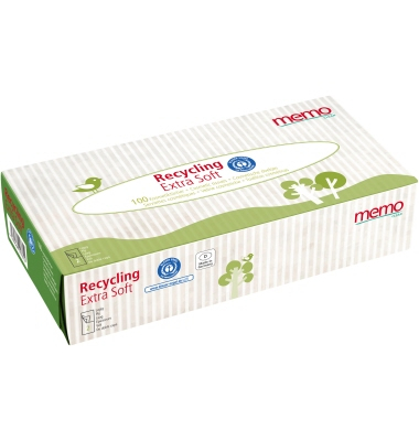 Kosmetikt&uuml;cher H1067, Recycling Extra Soft, 2-lagig, 21x20,5cm