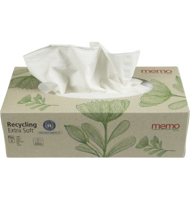 Kosmetikt&uuml;cher H3458, Recycling Extra Soft, 4-lagig, 20x21cm