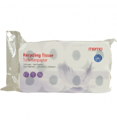 memo Toilettenpapier Recycling Tissue H2272 4lg. 130Bl. 8Rl.
