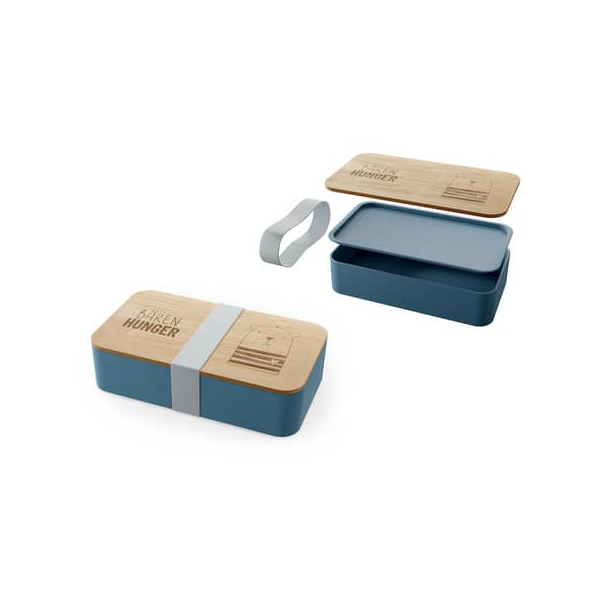 La Vida Brotbox Bär Bärenhunger - 500 ml grau.