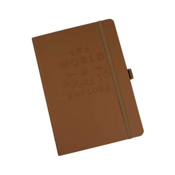 3 Stück PBs Notizbuch 1350106-02, Outdoor, braun, A5, kariert, 120g, 56 Blatt / 112 Seiten 9004546506461 PBs