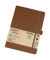 Notizbuch 1350106-02, braun, A5, kariert, 120g, 56 Blatt / 112 Seiten