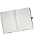 Notizbuch 1350106-02, braun, A5, kariert, 120g, 56 Blatt / 112 Seiten