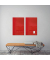 Glas-Magnetboard artverum GL 142, 100x65cm, rot