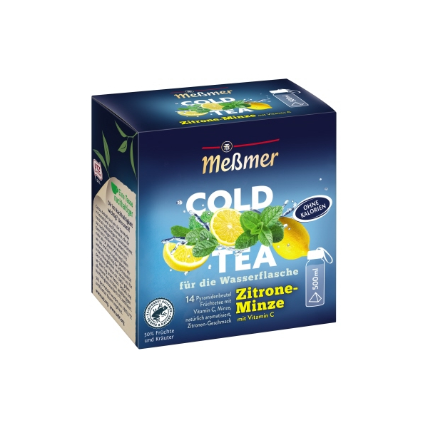 4002221037632 - Meßmer Tee COLD TEA 105565 Zitrone-Minze 4002221037632 Ostfriesische Tee Gesellschaft Laurens Spethmann 105565 14 Stück