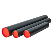 Versandrohr PH 50019 schwarz/rot, bis DIN Versand, innen 101x10cm, rund, Graupappe