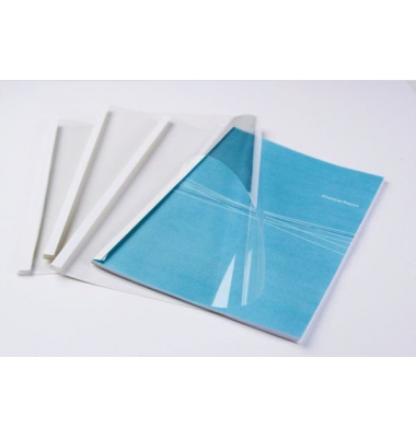 Thermobindemappe Standard 6,0mm weiss