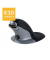 Vertikalmaus Penguin M 9894701, 6 Tasten, kabellos, USB-Funk, ergonomisch, Laser, schwarz, silber