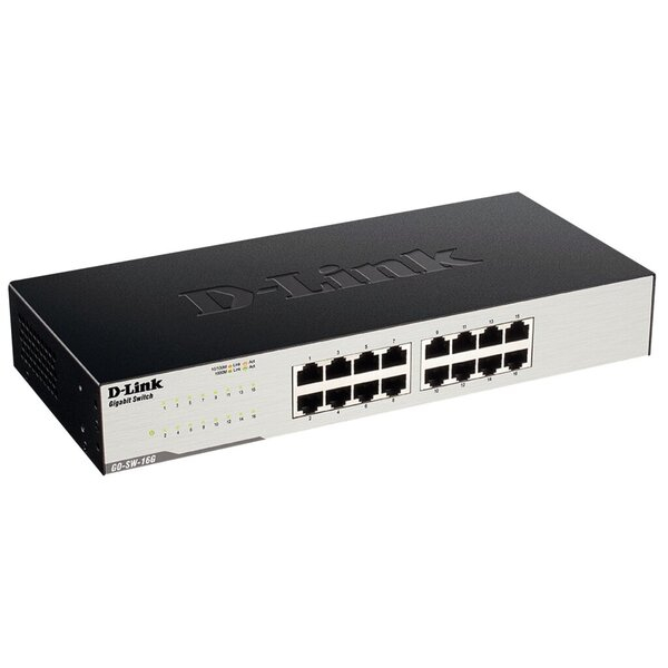 0790069396618 - Dlink - D-Link Gigabit Switch 16x10 100 1000Mbit s lan Ports 32 Gbps Kapazität