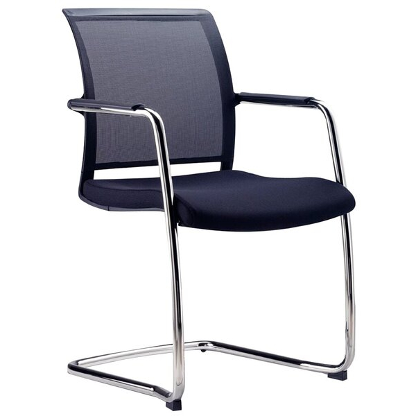 0796376511362 - Besucherstuhl ZED schwarz   chrom C-Fuß-Gestell 0796376511362 2 Stück