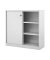 Schiebet&uuml;renschrank ECO SD12112S645, abschlie&szlig;bar, 3 OH, lichtgrau, 120x118,1x43cm (BxHxT)