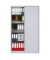 Schiebet&uuml;renschrank ECO SD12194S645, abschlie&szlig;bar, 5 OH, lichtgrau, 120x198x43cm (BxHxT)