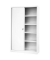 Schiebet&uuml;renschrank ECO SD12194S696, abschlie&szlig;bar, 5 OH, wei&szlig;, 120x198x43cm (BxHxT)