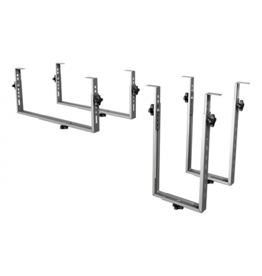 PC-Halterung Viewgo Schreibtisch für Computer bis 35kg, silber