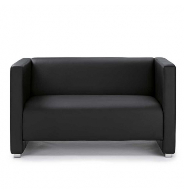 Sofa Zürich, Kunstleder schwarz Elegante Sitzmöbel