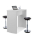 Steh- und Bistrotisch Premium 1200mm breit, Lichtgrau
