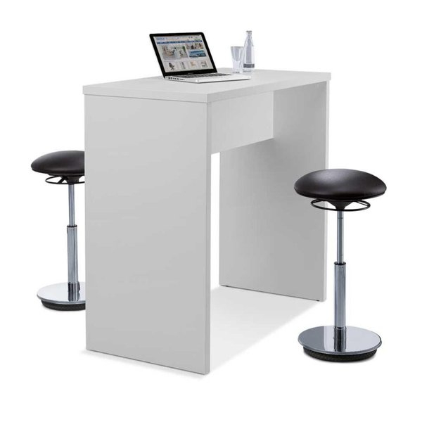 4255704319835 - Stehtisch Premium 113cm (H) 160x60cm (BxT) rechteckig lichtgrau   lichtgrau 4255704319835 Deskin