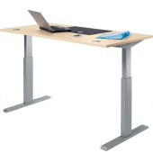 Schreibtisch MULTI M, rechteckig, ahorn
