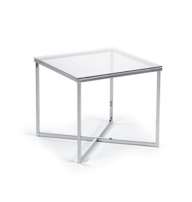 Glastisch XENIA, Chrom/Glas ESG-Sicherheitsglas