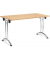Klapptisch MODUL, 160x80cm (BxT), 73cm (H), Holz, rechteckig, buche / chrom