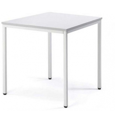 Besprechungstisch Deskin-Line, 72cm (H), 80x70cm (BxT), 4 Personen, rechteckig, lichtgrau / lichtgrau